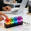 Светодиодный Брелок-Клавиатура Игрушки-Антистресс 4 Клавиши Колпачки Клавиш Клавиатуры Игрушка-Антистресс Вечеринка Снятие Стресса Колпачок Клавиатуры