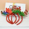 Children's Christmas Headband & Hair Clip Set: Santa, Snowman, Antlers - Festive Holiday Party Accessory