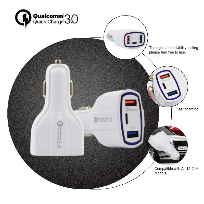 Автомобильное зарядное устройство Pd Usb C, 35 Вт, быстрая зарядка 3,0 Qc3.0, зарядное устройство для телефона типа C, быстрая зарядка для Iphone 13, Xiaomi, Huawei, Samsung, Iphone