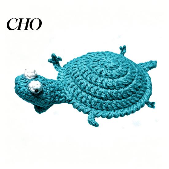 Crochet Animal Coaster DIY Lizard Kit, Handmade Knitting Crafts, Decorative Drink Mug Coffee Cup Mat for Adults, Beginner Kit