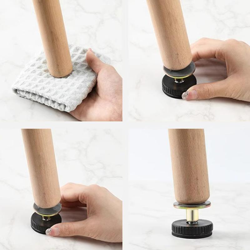 Регулируемые ножки мебели, каркас кровати с резьбой, противоударные упоры для изголовья, фиксатор для шкафов, диванов, предотвращающий ослабление прикроватной тумбочки