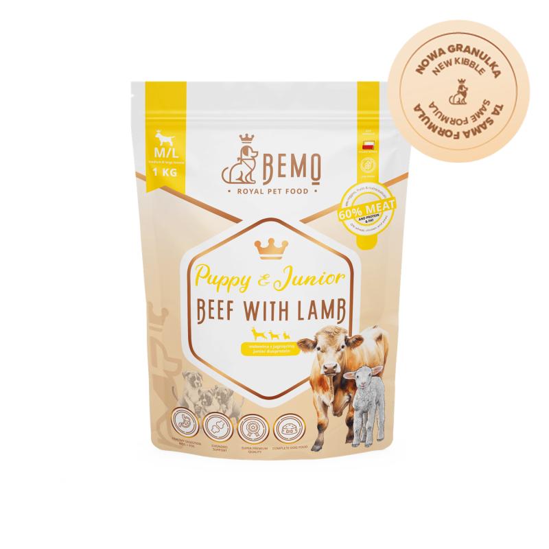Bemo Puppy & Junior Beef with lamb - dry food for puppies and juniors with beef and lamb 15