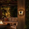 Solar Wall Light, Metal Butterfly Solar Light, Butterfly Pattern Projection Lamp, Outdoor Waterproof Fence Light for Yard Patio Garden Backyard Post