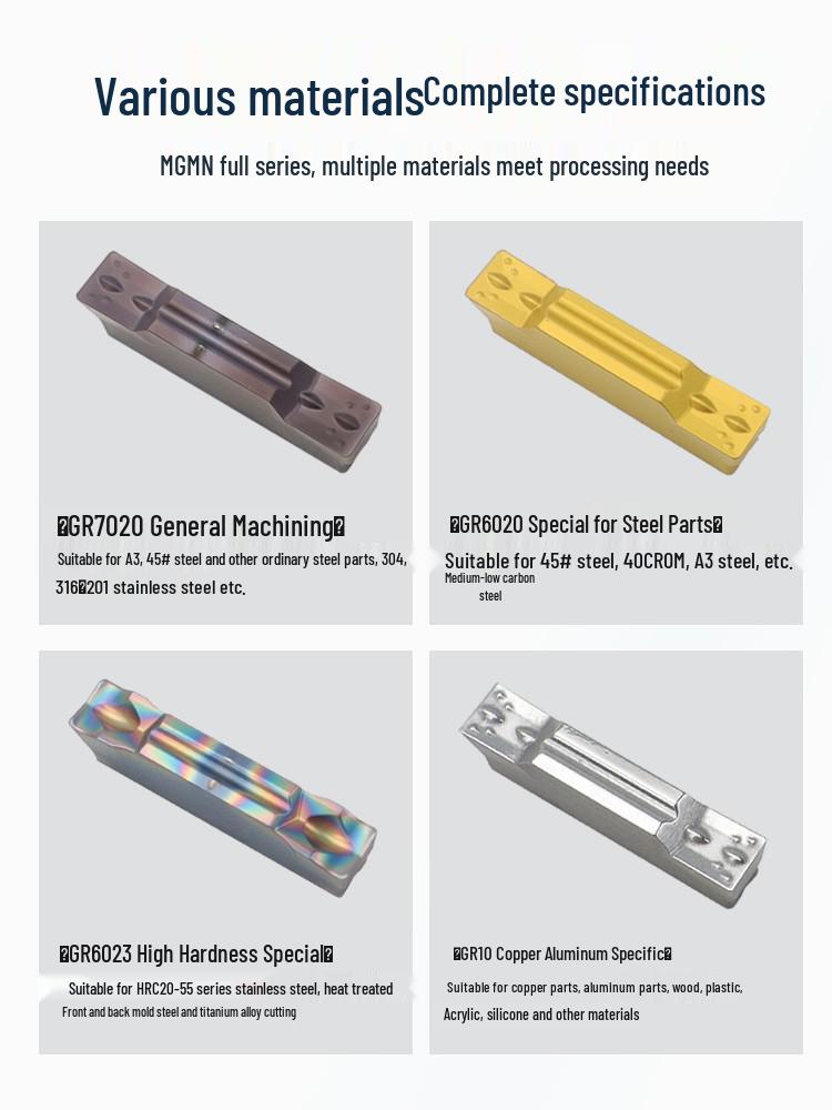 MGGN400/MGMN300/200 CNC Grooving and Parting Cutter Blade