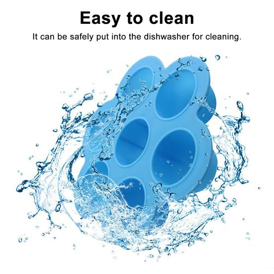 Silicone Ice Cream Mold 7 Holes Easy Release Clean Multifunctional DIY Popsicle Molds BPA Free Food-Grade Popsicle Making Kit