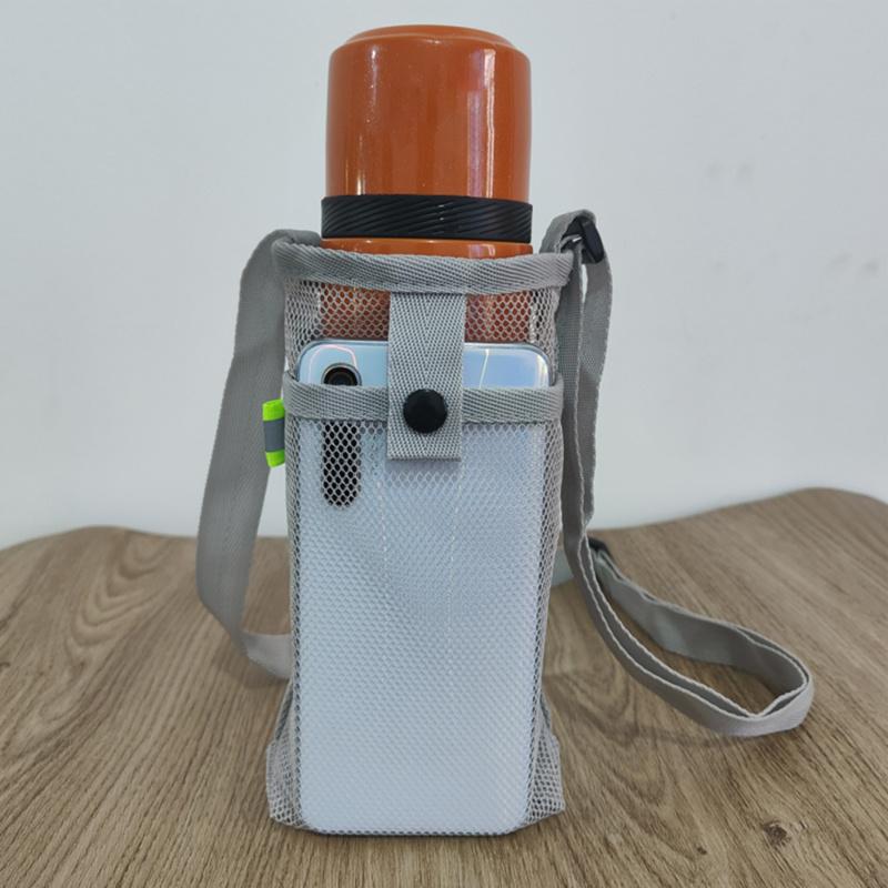 Защитная сетка для кружки, сетчатый ремень через плечо, ручная сумка для бутылки с водой