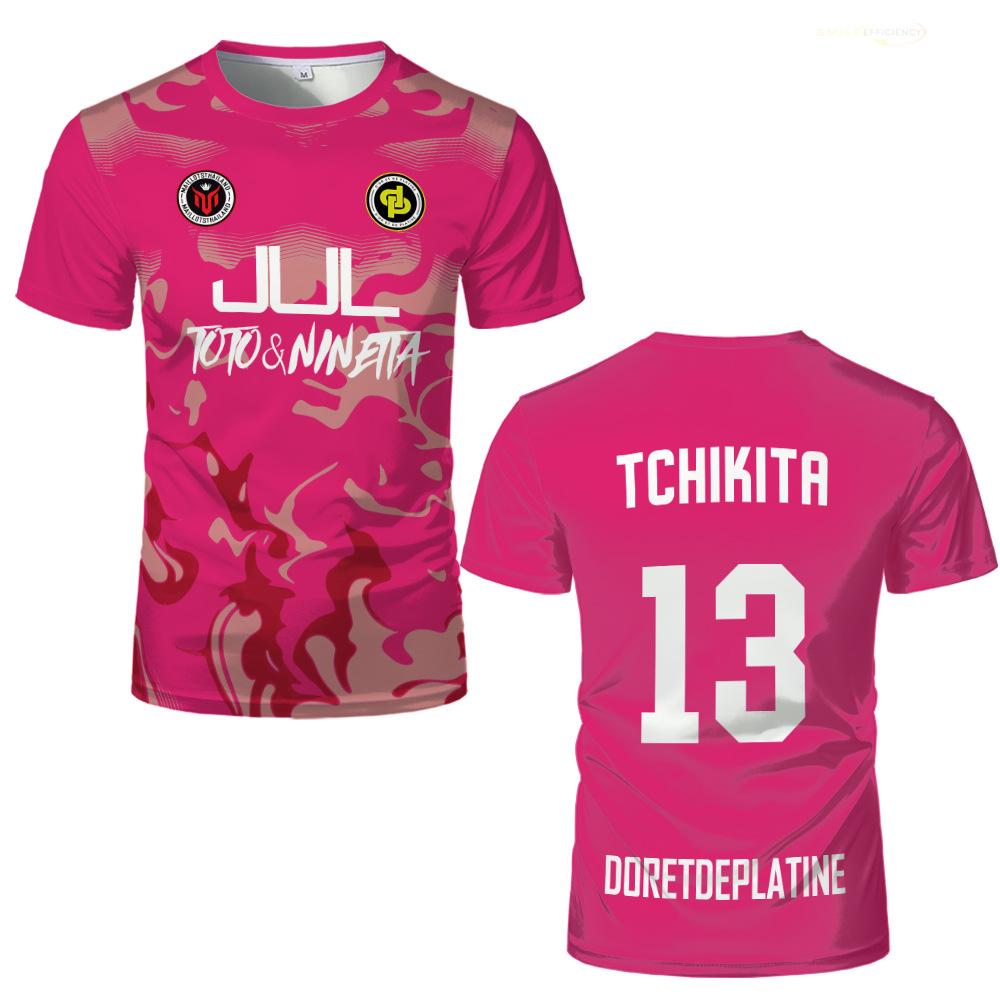 Новая летняя футболка Maillot JUL Tchikita для молодежи, дышащая, быстросохнущая, с коротким рукавом, для тренировок по футболу, для мужчин и женщин
