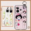 Lanyard Phone Holder Phone Case For Realme GT7 Pro Wrist Strap Cartoon Back Cover Dirt-resistant Durable Wristband Cute