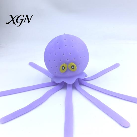 Squeeze Toy Whale Shape Slow Rebound Decompression Soft Tactile Bright Color Stress Relief Ball Desktop Ornament Relaxation