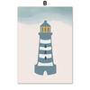 Crab Whale Starfish Anchor Sailboat Lighthouse Nursery Posters Prints Canvas Painting Wall Art Pictures Kids Room Home Decor