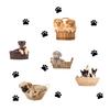 Cartoon Paw Dog Puppy Removable Wallpaper Wall Sticker DIY Decal