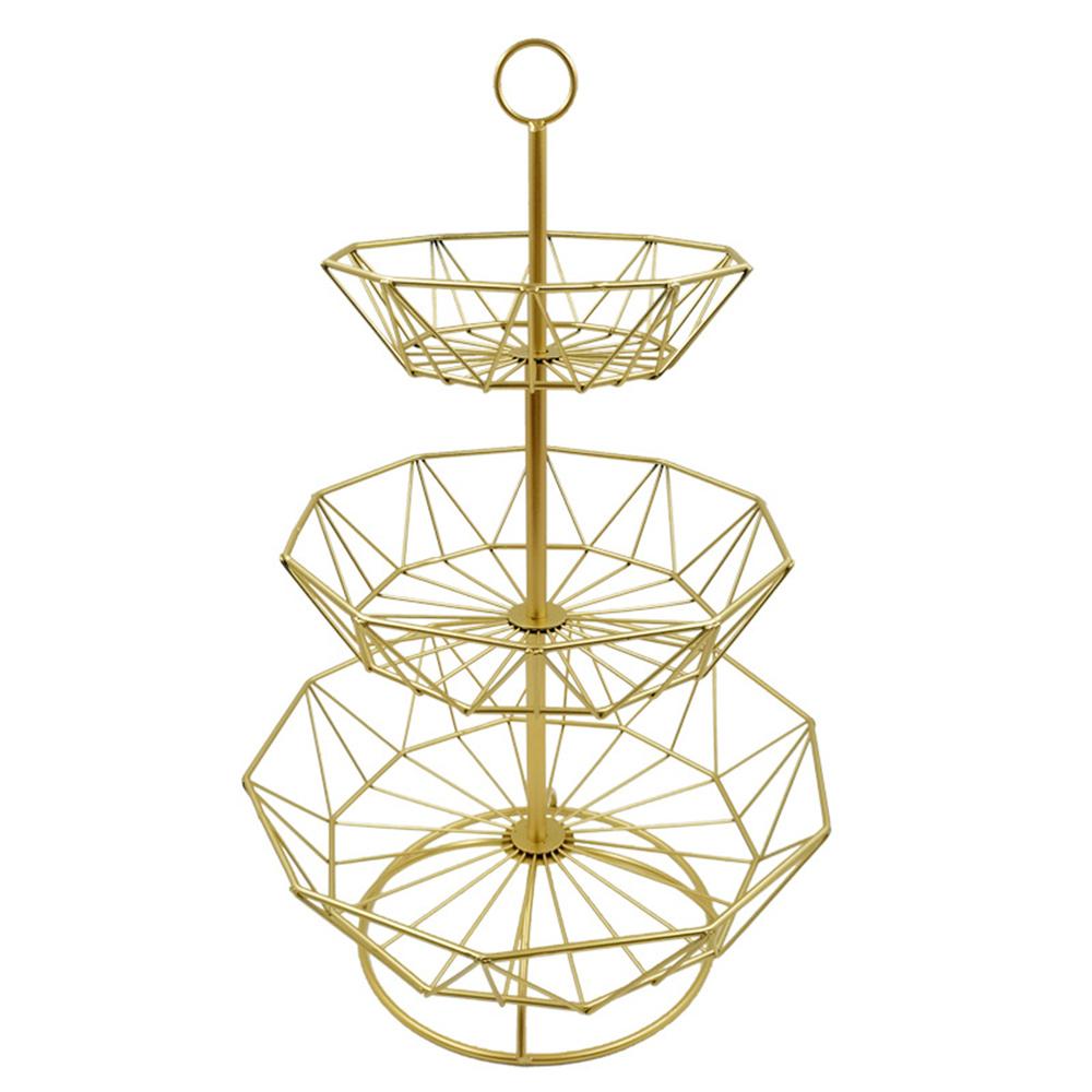 Metal Fruit Basket Wire Snack Bread Vegetable Storage Bowls Kitchen Eggs Dessert Holder Cake Stand Nordic Organizer Minimalist