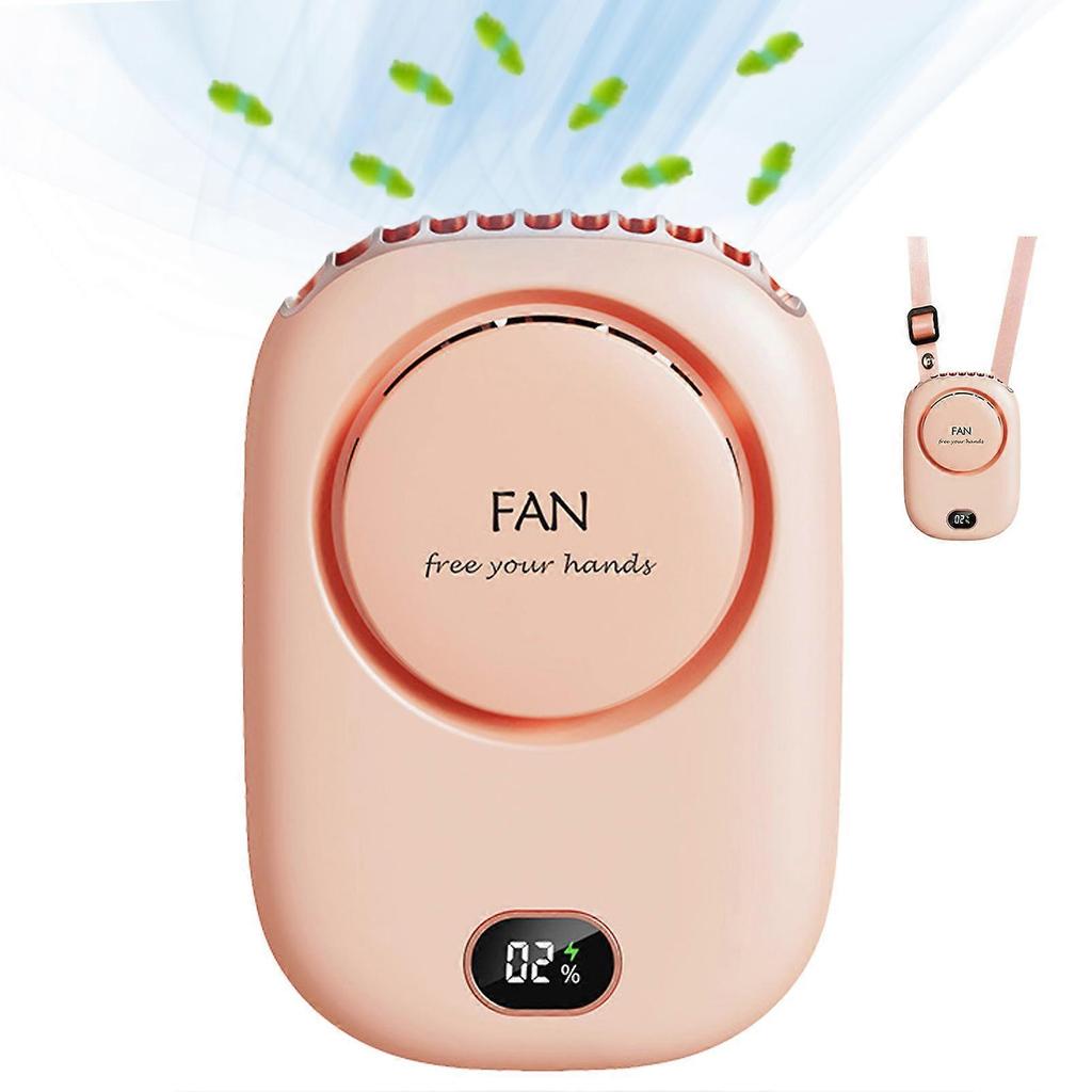 Portable Neck Fan, Handheld Mini Fan, Mini Hanging Neck Fan with Adjustable Lanyard and Bracket for Kids Girls Boys Woman Man Home Outdoor Travel