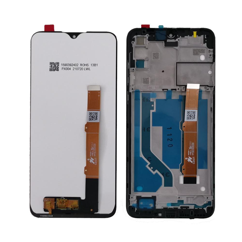 Полная сборка LCD-экрана и дигитайзера для Alcatel 1S 2020 OT5028 5028Y 5028D 5028A С рамкой