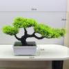 Искусственный можжевельник бонсай для домашнего декора, искусственное зеленое растение для офиса