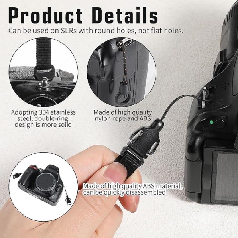 8 шт. быстросъемных пряжек для ремня DSLR-камеры, треугольные адаптеры с ABS-крышкой, мини-соединители с разрезным кольцом для камер