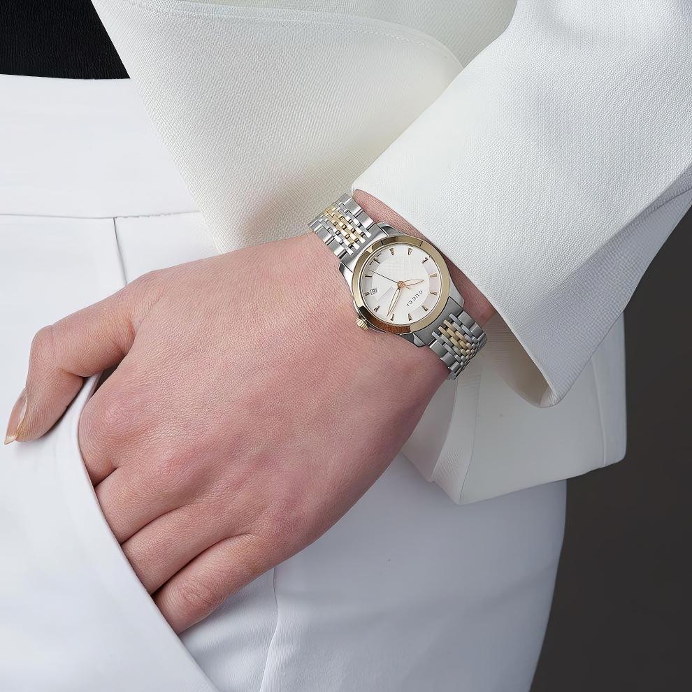 Gucci YA126511 G-Timeless Two-Tone Ladies Watch