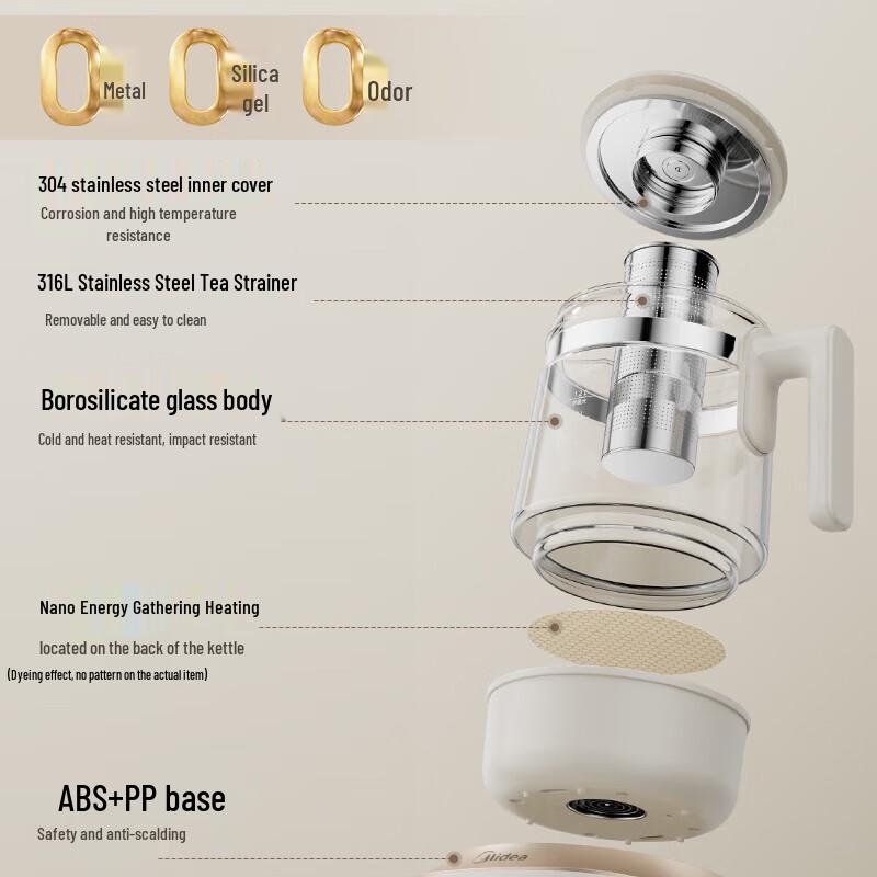 Midea All-Glass Smart Health Kettle