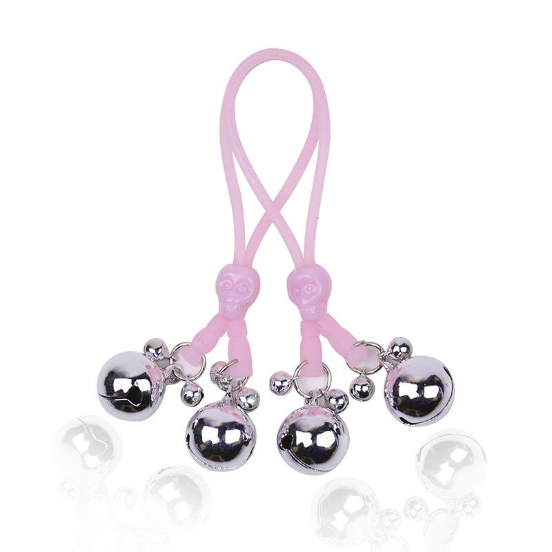 Luminous Bell Woman Sexy Adjustable Nipple Clamp Small Bell Adult Games Flirting Teasing Exotic Accessories Sex Toys for Women