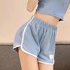 Женские летние повседневные спортивные шорты в корейском стиле - Утягивающие, Свободного кроя, Шорты с широкими штанинами