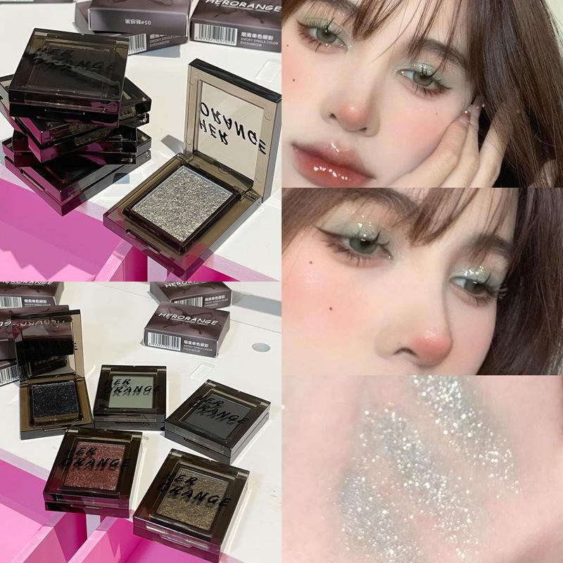 HERORANGE Палитра теней для век Smoky Sweet Cool: Сияющий и Матовый, Высокопигментированный для Осветления, Натуральный Вид, Доступная Косметика