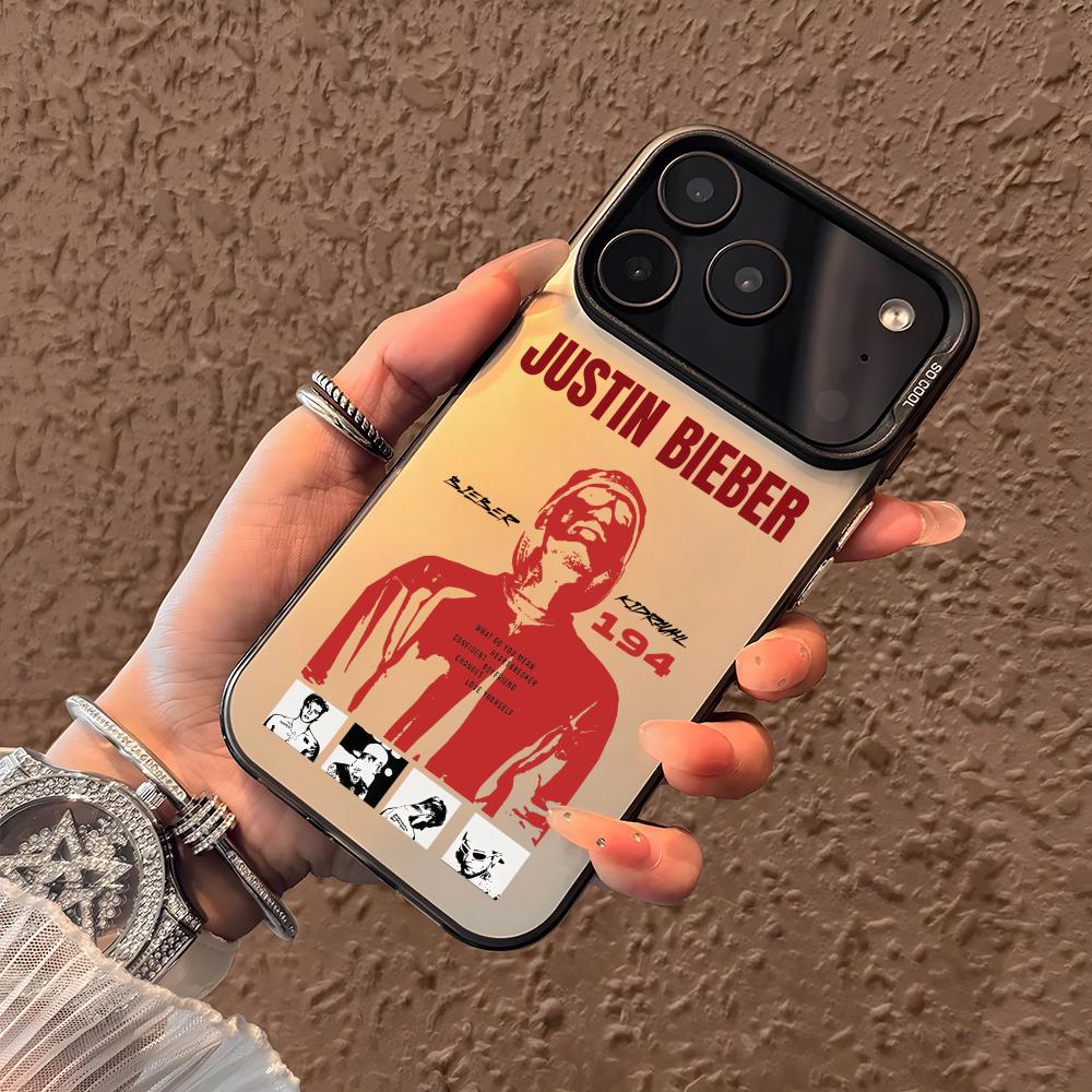 Чехол для телефона певца J-Justin B-Bieber для iPhone 17 16 15 14 13 12 11 Pro Max Air Матовый Лазерный Аврора Ударопрочный Funda