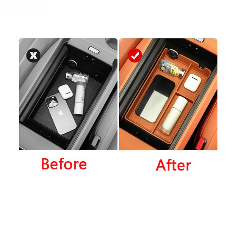For AITO 7 2025-2026 Armrest Compartment Storage Box Central Control Storage Box Dirt-resistant Automobile Modification Supplies