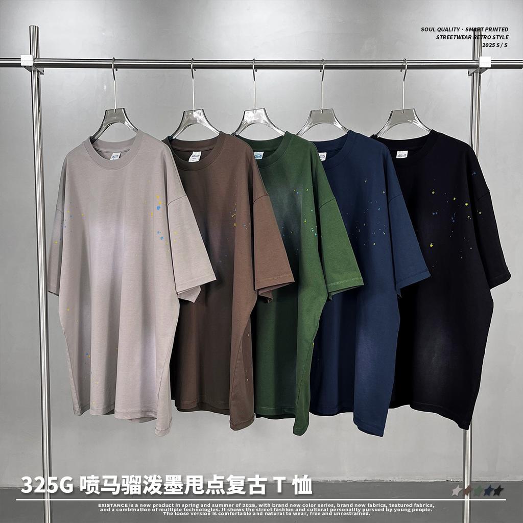 275 г/м² 100% хлопок стираная футболка с индивидуальным рисунком принт мужские футболки персонализированная футболка