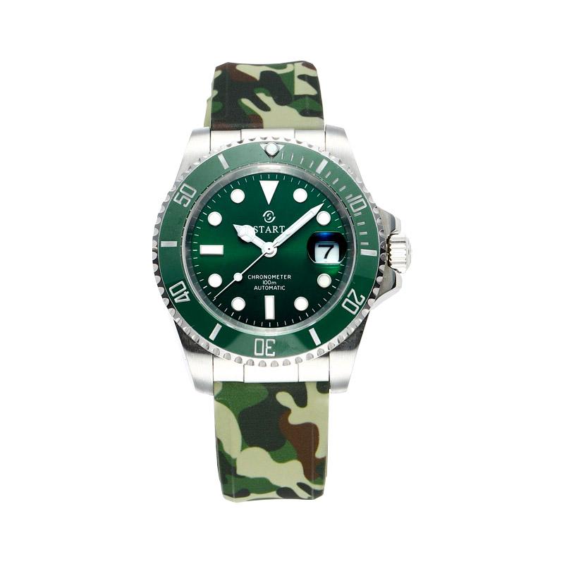 Start Men's Watch Diving Watch Luminous Waterproof Automatic Mechanical Watch Calendar Function Sports Men's Watch