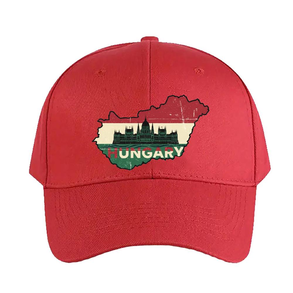 Hungary Map Baseball cap woman men summer Casual sun hat Adult adjustable with Curved Brim hiking fishing hat