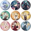 32/44/58mm Hatsune Miku Anime Handmade Round Brooch Exquisit Enamel Lapel Pins for Gift Clothes Hat Backpack  Accessorie