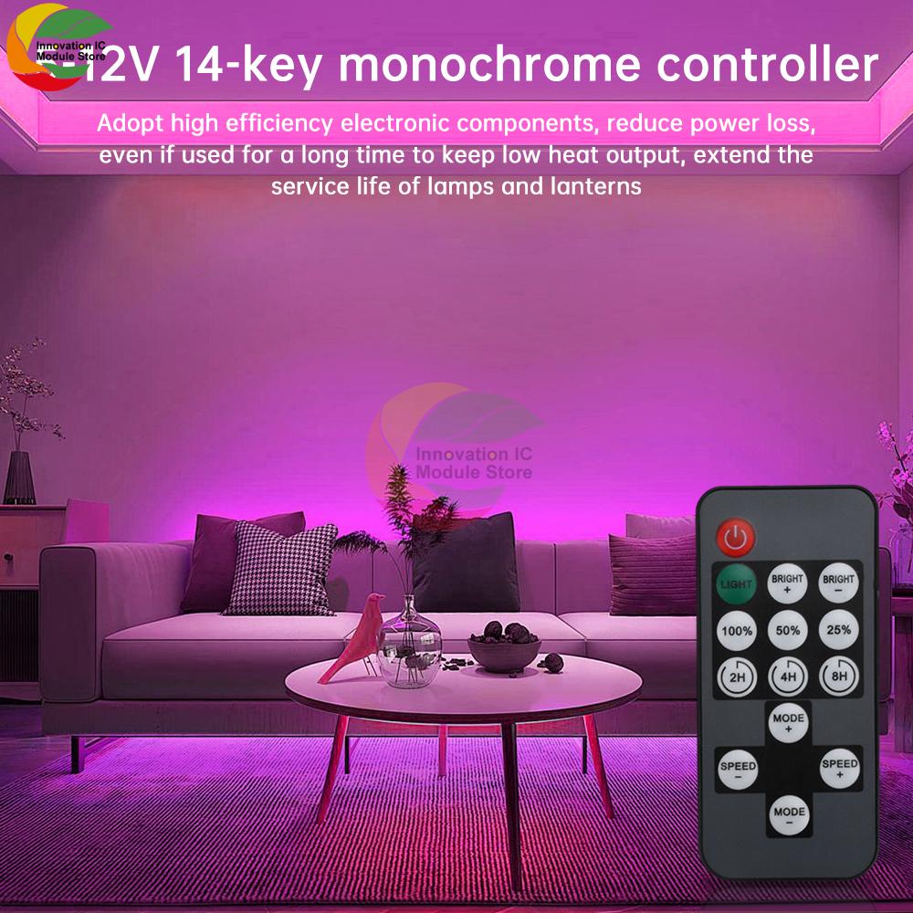 DC 5-12V LED Driver Controller Wireless Remote Control LED Dimmer Smart LED Light Driver Module Timing Control