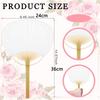 Paddle Fans for Party Decoration Portable Japanese Cattail Paper Handheld Paddle Fan for Christmas Halloween Party Favor Supply