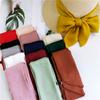 New Solid Color Scarf For Women In Spring And Autumn Versatile Ribbon Wrist Strap Headband Fashionable Decoration Student Neck Protection Small Scarf