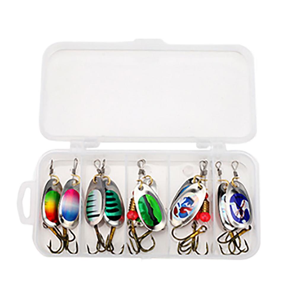 Набор из 10 шт. блесен для ловли форели с тройным крючком, блесна для форели, жесткие металлические приманки, рыболовные вертушки, жесткие приманки, крэнкбейты