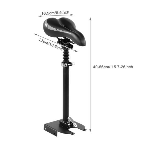 Adjustable Electric Scooter Seat Saddle For Xiaomi M365 Scooter Black