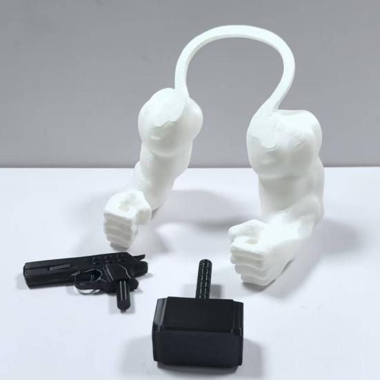 Кошачья мышца руки для косплея питомца, 3D-печать, кошачья шея, рука, смешной реквизит для питомца, мускулистая рука, держащая молот, для костюма на Хэллоуин, вечеринки по случаю дня рождения, маскарада