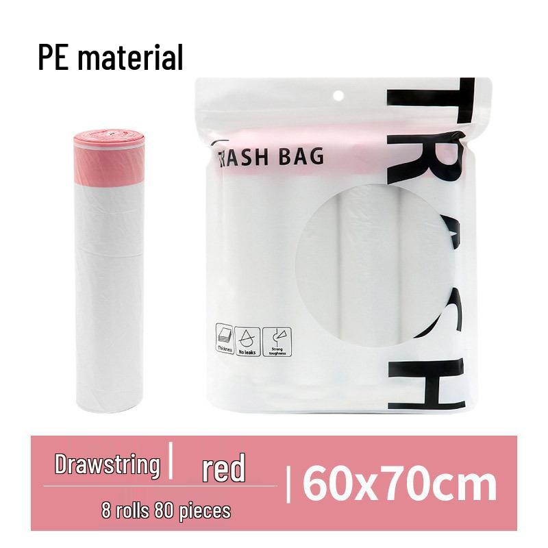 Thickened Kitchen Drawstring Trash Bags - Household Disposable and Handle-Style
