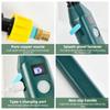 Stainless Steel Water Hose Sprayer Wand Spray Adjustable Electric Power Display Handheld