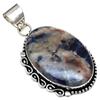 Pendant Sodalite Gemstone Handmade Mother'Day Silver Jewelry 2.25"