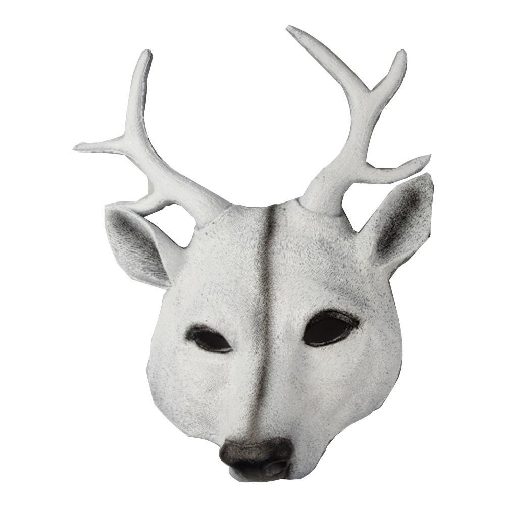 Party Supplies Anime Cosplay Pros Animal Mask Deer Head Mask Kabuki Kitsune Mask Halloween Mask