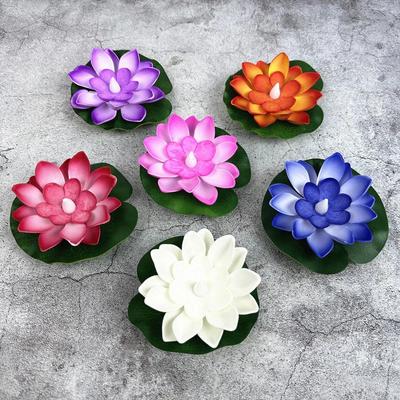 Светодиодный светильник Lotus с плавающим датчиком воды, цветочный светильник для сада, аквариума, праздничные аксессуары для вечеринок, ночник Wishing Lotus