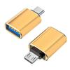 Адаптер USB 3.0 Female to Micro USB OTG и кард-ридер, алюминиевый сплав