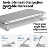2 шт. портативная подставка для ноутбука компактный дизайн портативный противоскользящий 3 регулировки высоты кронштейн для ноутбука компьютерные держатели