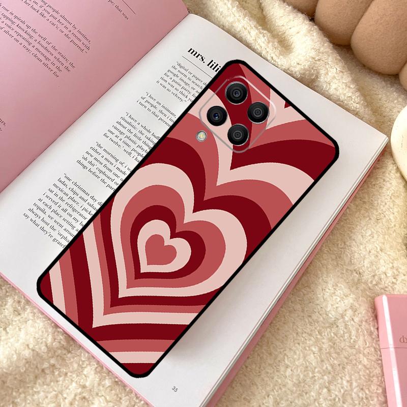Latte Love Тоннель Коричневое Сердце Чехол Для Samsung Galaxy M12 M14 M11 M13 M15 M06 M16 M36 M56 M31 M53 M32 M52 M35 M55 M34 M54