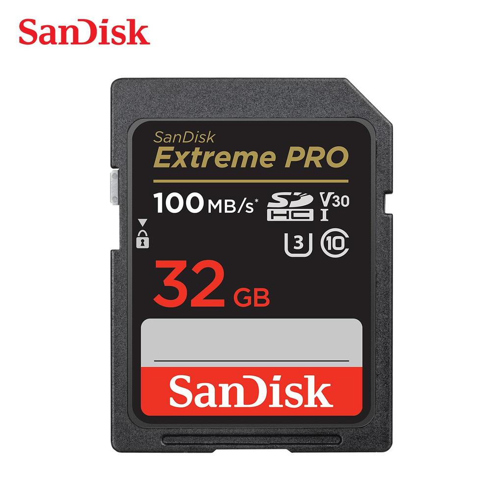 SanDisk 128 ГБ Extreme PRO SD карта 32 ГБ SDHC SDXC UHS-I карта памяти C10 U3 V30 4K UHD Extreme SD флэш-карта памяти для цифровой зеркальной камеры камкордера