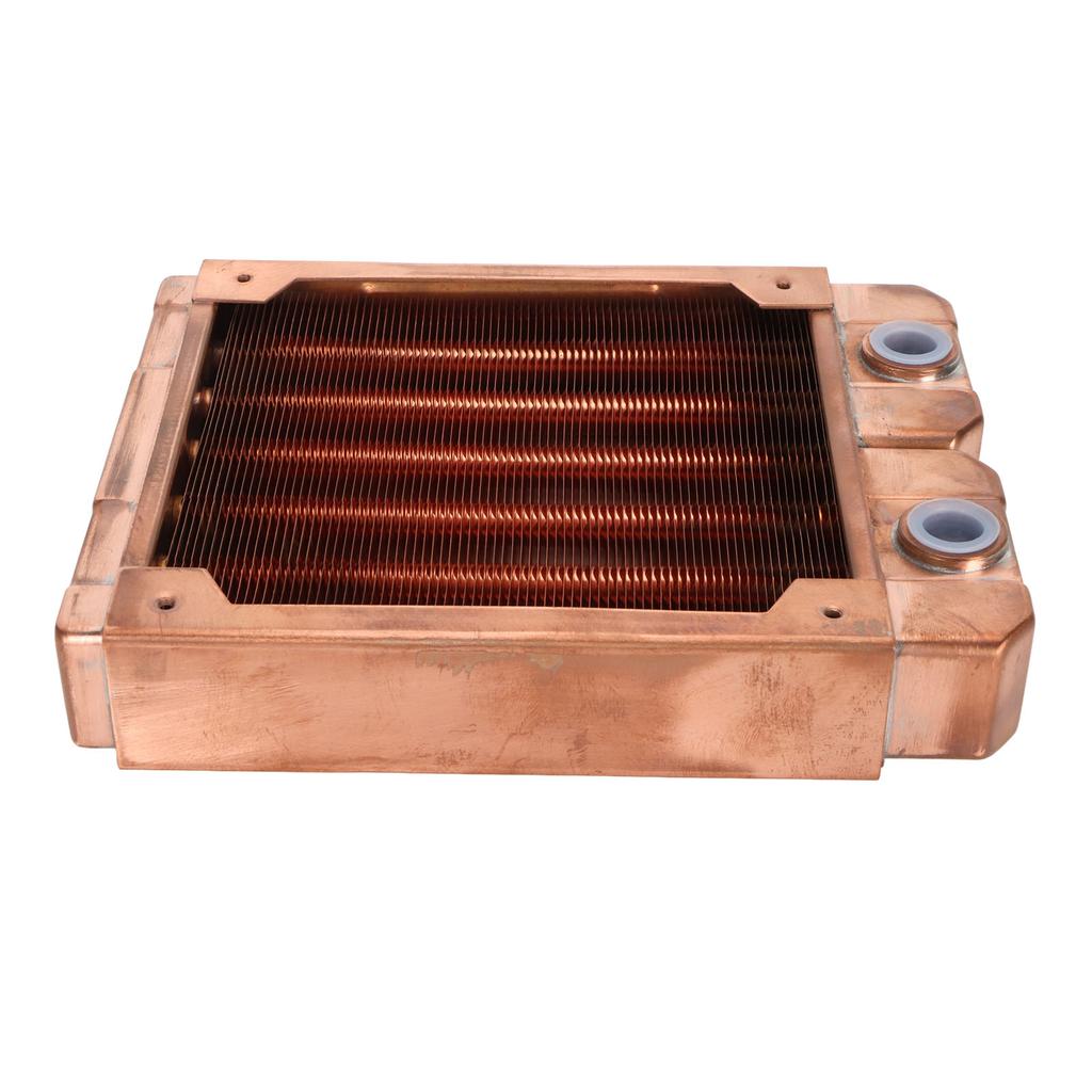 Радиатор водяного охлаждения Красная медь 7 мм Круглая трубка G1 4 Резьба Жидкостный теплообменник для компьютера