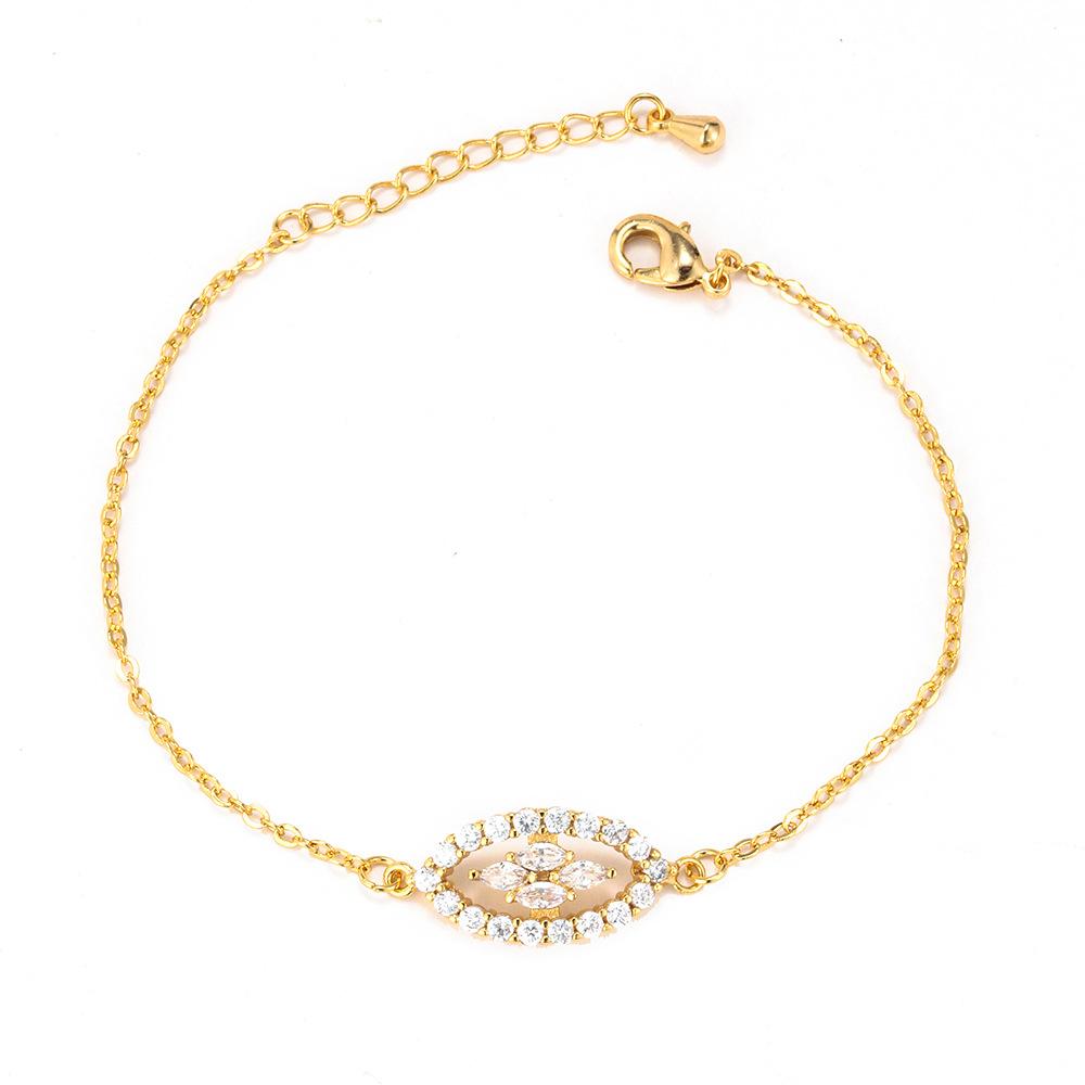 Новый ювелирный браслет, медный браслет с инкрустацией цирконом, браслет для пар