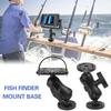 Черное крепление для эхолота, нейлоновый поворотный кронштейн для лодки, новый универсальный держатель для каяка, пластина, аксессуары