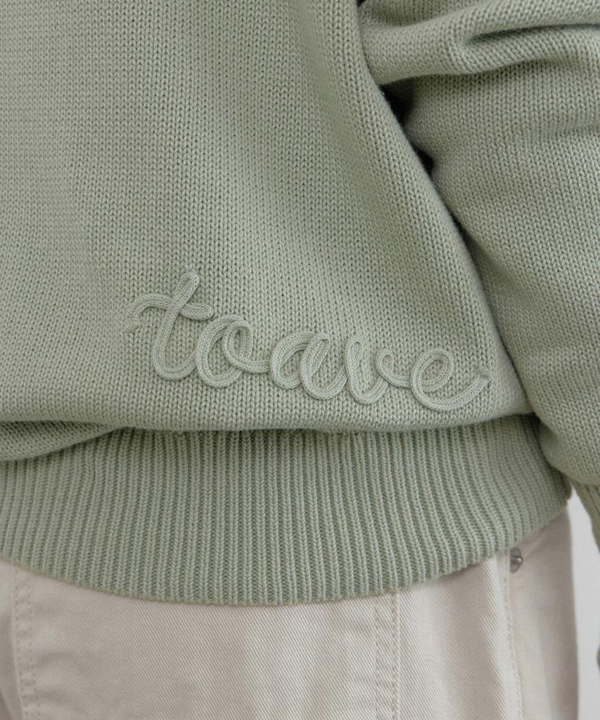 TOAVE Logo Embroidery Cotton Knit (Mint)